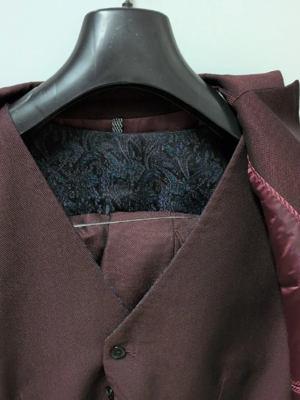 Men's Classic Dark Maroon Suit